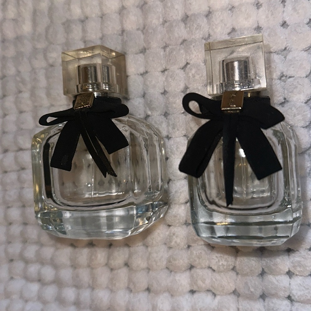 Empty YSL perfume bottle